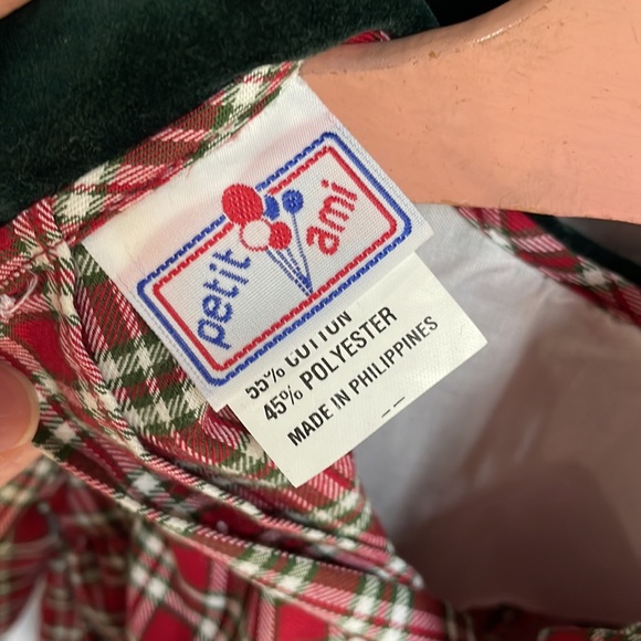 Beautiful holiday plaid embroidered baby dress. Size 6 months - Picture 11 of 12